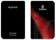 Front and back: the Emirates iO card. Courtesy of FlyerTalk member 'Eightblack'